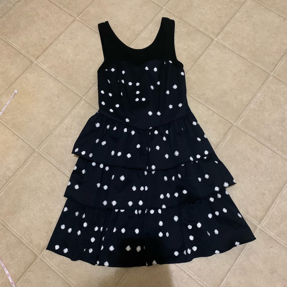 A dress with snowflake dots